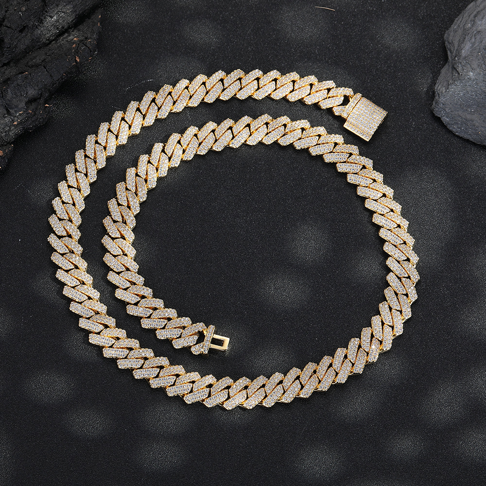 12mm Miami Moissanite Diamond Cuban Chain