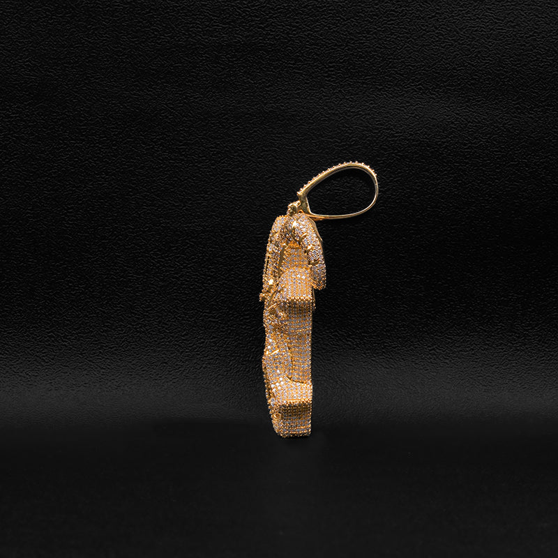 Moissanite Goat Head Pendant