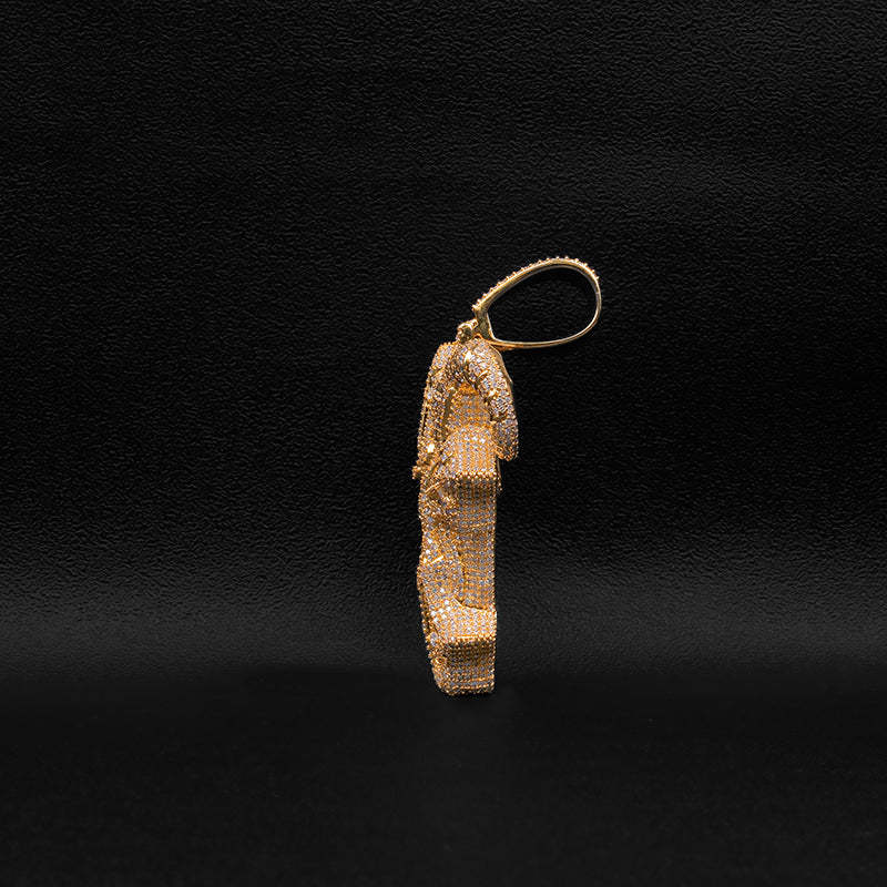 Moissanite Goat Head Pendant