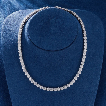 8mm Moissanite Hip Hop Delicate Plum Tennis Chain