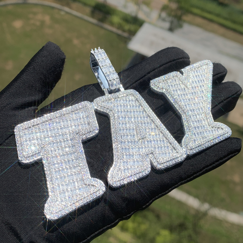 Moissanite Hip Hop Creative Splicing DIY Custom Pendant