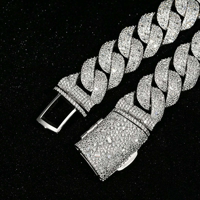 22mm Moissanite Hip-Hop Cuban Chain