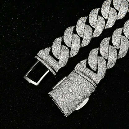 22mm Moissanite Hip-Hop Cuban Chain