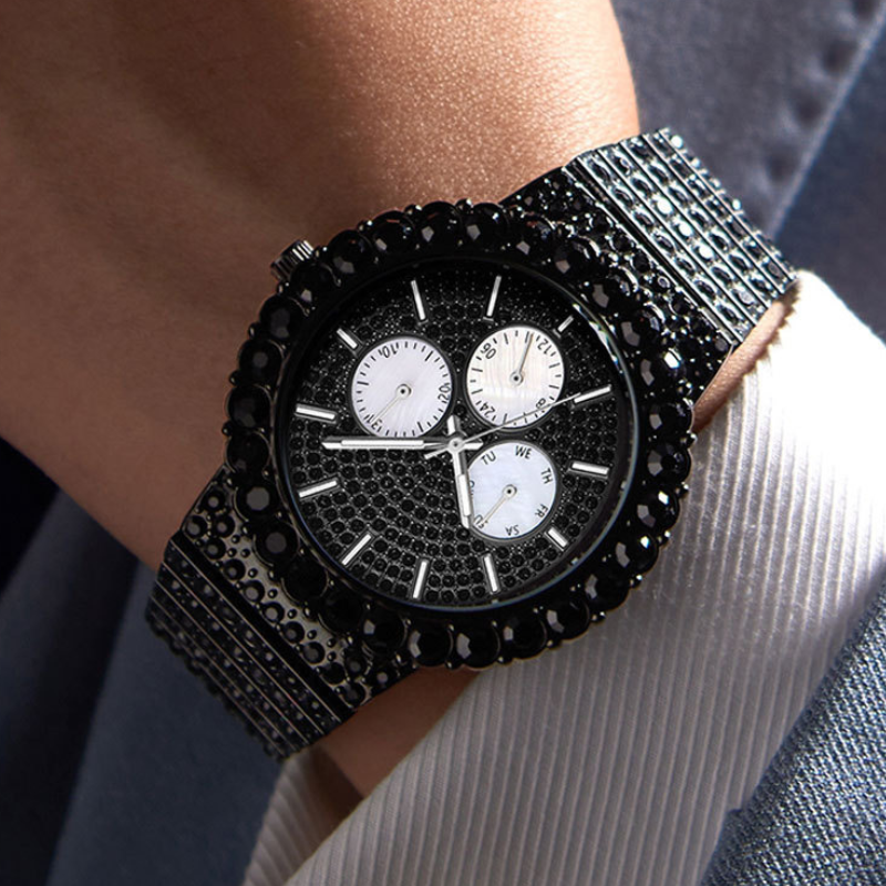 Moissanite Hip Hop Classic Watch