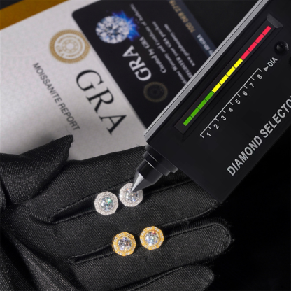 S925 Silver Moissanite Classic Earrings