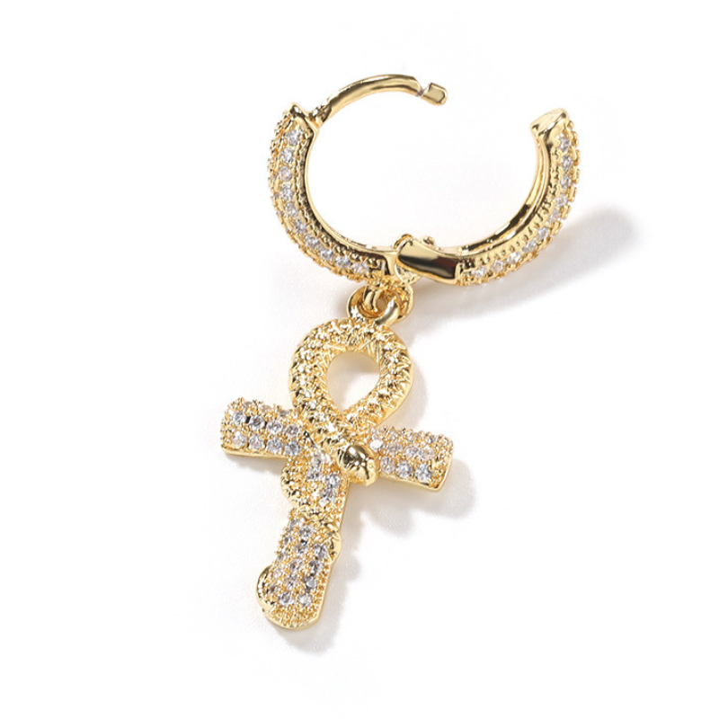 Moissanite High Sense Anch Snake Earrings