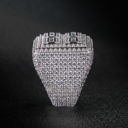 Moissanite Luxury Square Geometric Ring