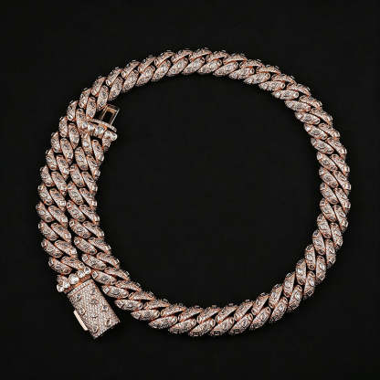 15mm Moissanite Hip-Hop Cuban Chain