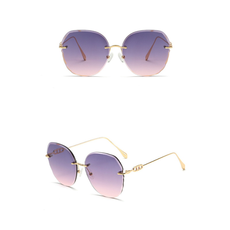 Retro Rimless Sunglasses