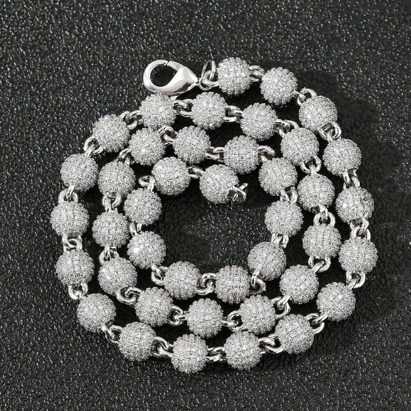 Moissanite Roses Around the Cross Pendant