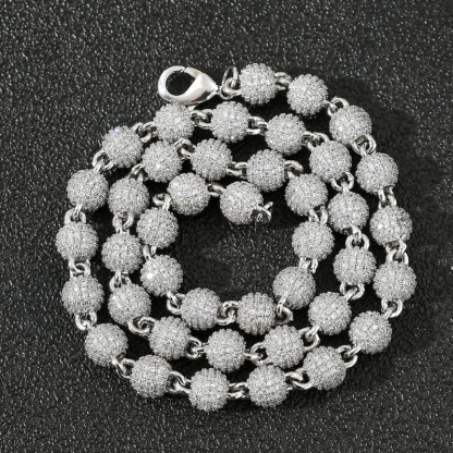 Moissanite Roses Around the Cross Pendant