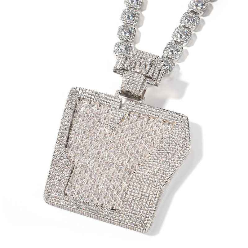 Moissanite Hip Hop Capital Y Letter Pendant