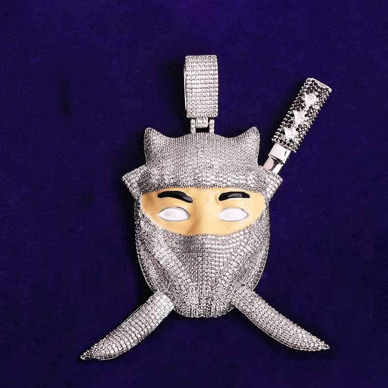 Hip Hop Ninja Assassin Moissanite Pendant