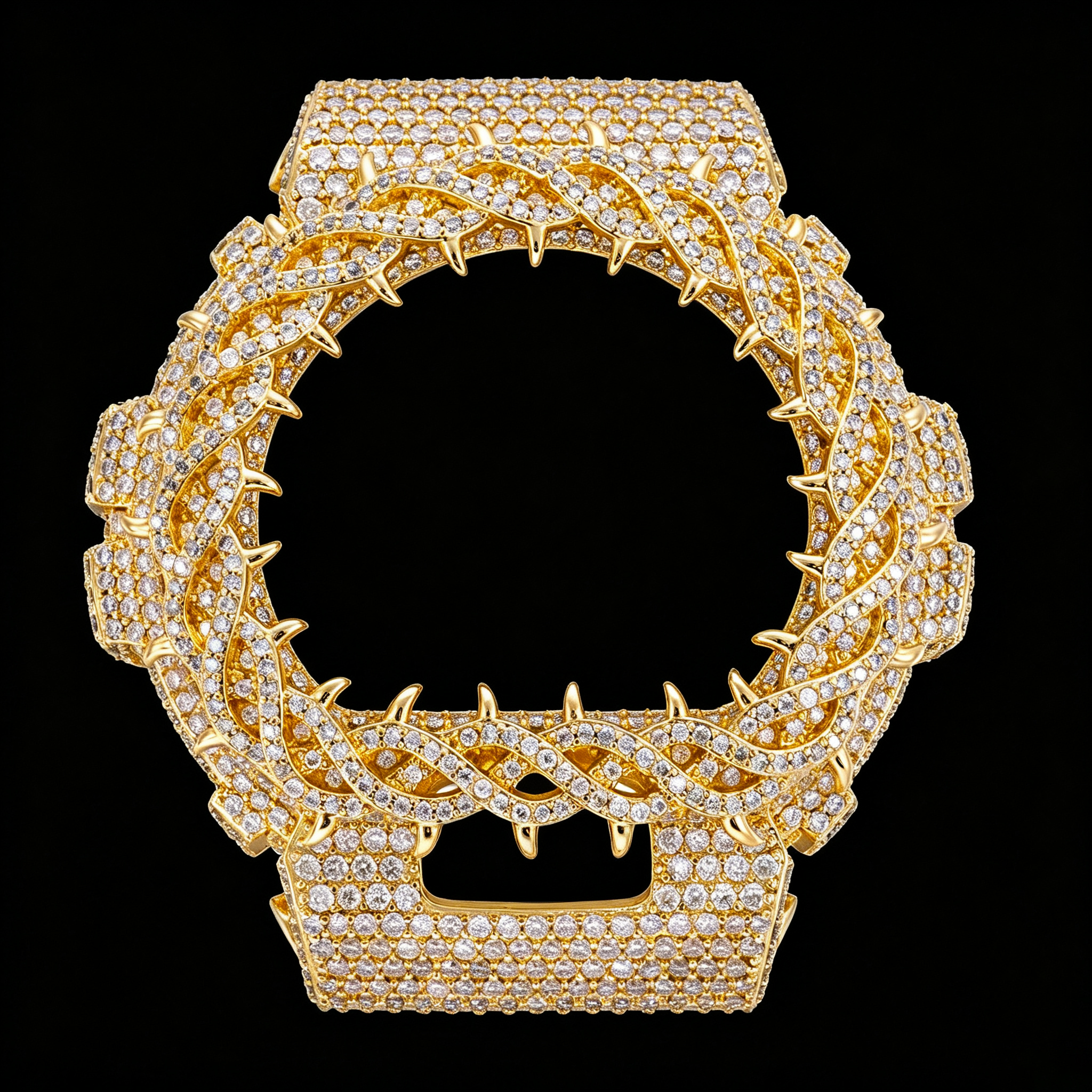 Moissanite Vine Thorns Watch Case for DW6900 SERIES