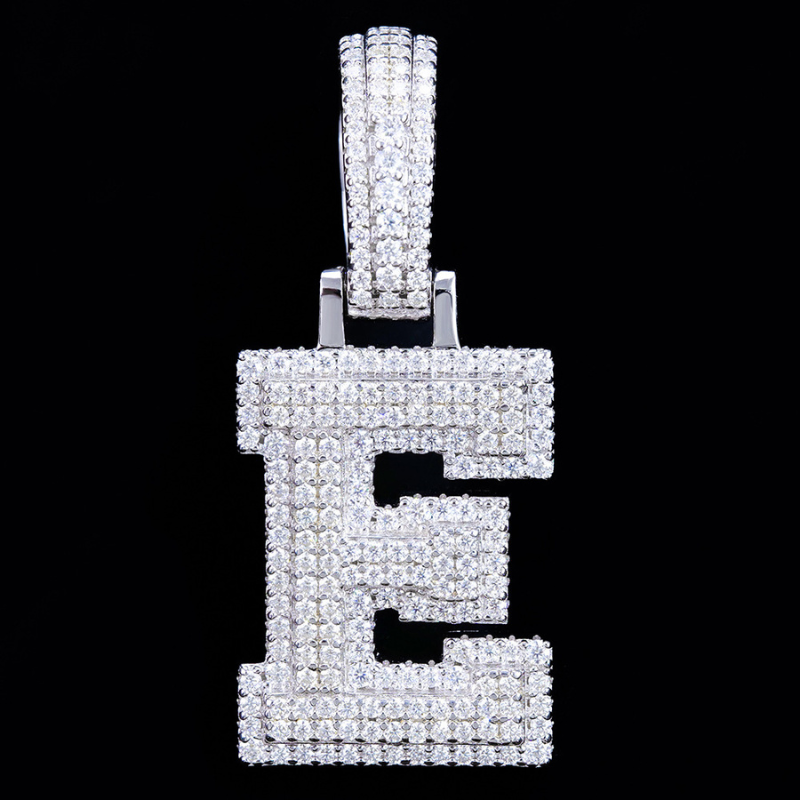 Moissanite Classic Letter Pendant
