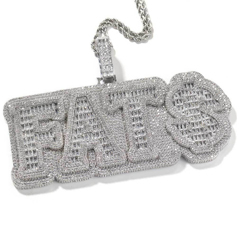 Big Boss Man Moissanite Custom Name Pendants