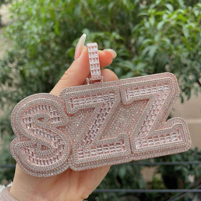 S925 Moissanite Custom Number 2 Set（customizable）