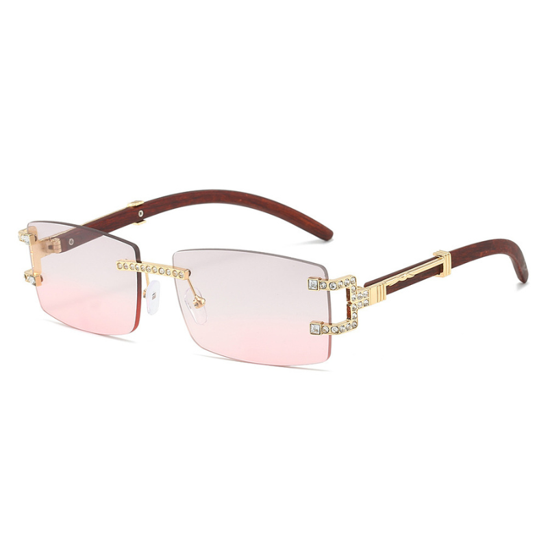 Fashion Gradient Rimless Sunglasses
