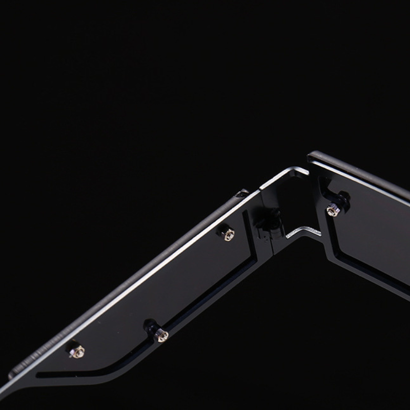 Fashionable Rectangular Rimless Sunglasses