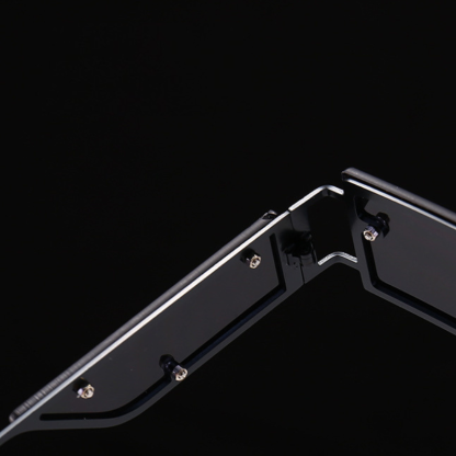 Fashionable Rectangular Rimless Sunglasses