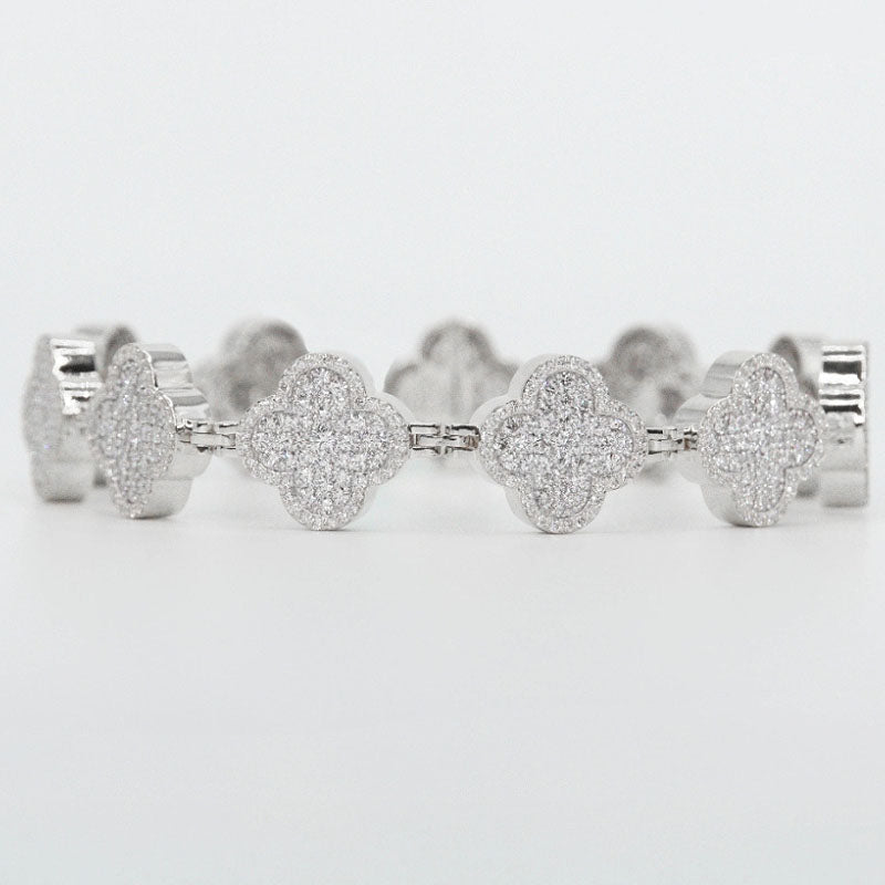 S925 Silver Moissanite Lucky Bracelet