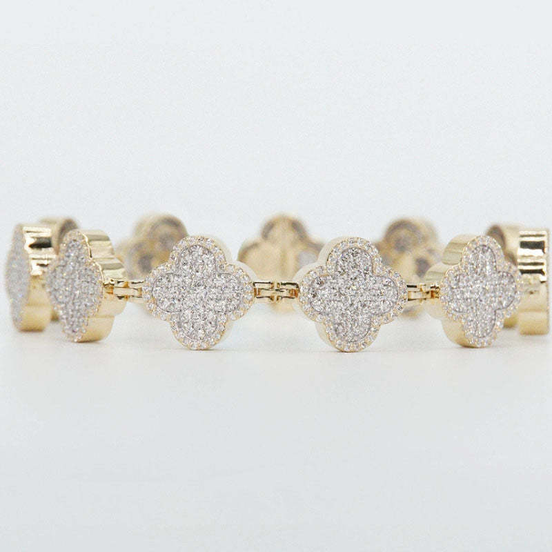 S925 Silver Moissanite Lucky Bracelet