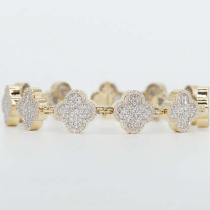 S925 Silver Moissanite Lucky Bracelet