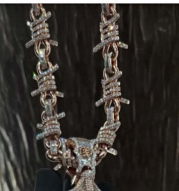 Designer Magical Sword Moissanite Pendant Smaller Version