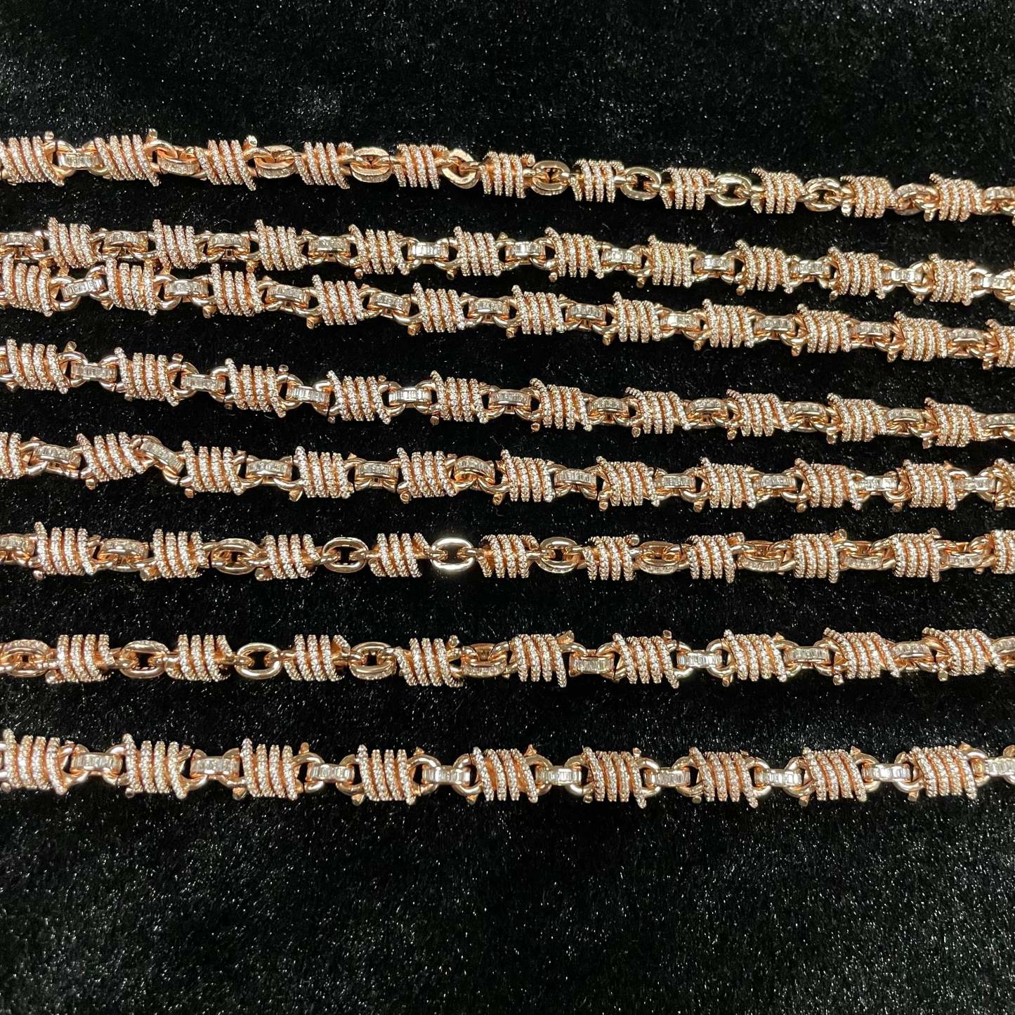 Moissanite Cross Around Oval Design Sense Chain