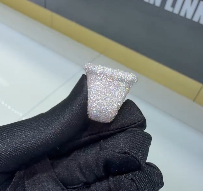 Moissanite Square Full Diamond Ring