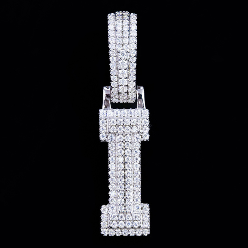 Moissanite Classic Letter Pendant