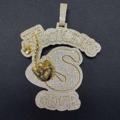 Moissanite Smokers Club Hip-Hop Pendant