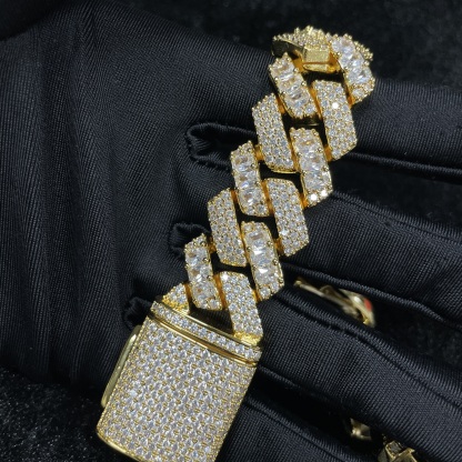 20mm Moissanite Personalized New Cuban Bracelet