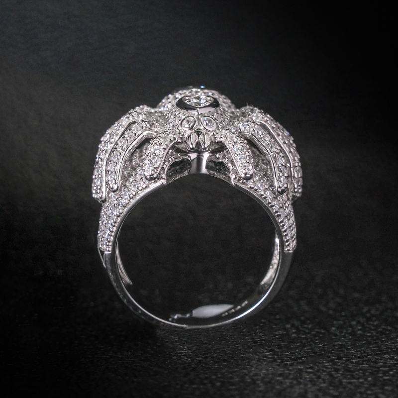 Moissanite High-grade Three-dimensional Spider Ring