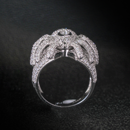 Moissanite High-grade Three-dimensional Spider Ring