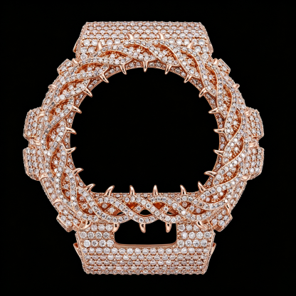 Moissanite Vine Thorns Watch Case for DW6900 SERIES