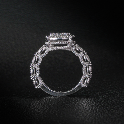 Moissanite Brilliant and Elegant Princess Ring