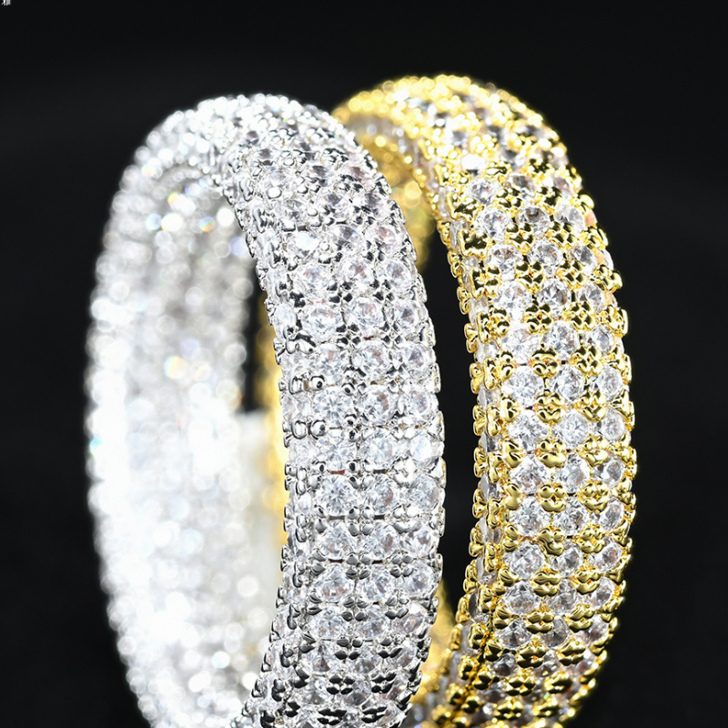 S925 Silver Moissanite Full Diamond Ring