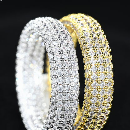 S925 Silver Moissanite Full Diamond Ring