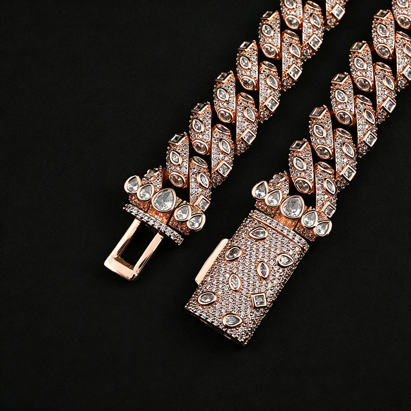 15mm Moissanite Hip-Hop Cuban Chain