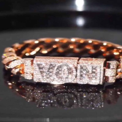 16mm Moissanite Custom Cuban Link Bracelet