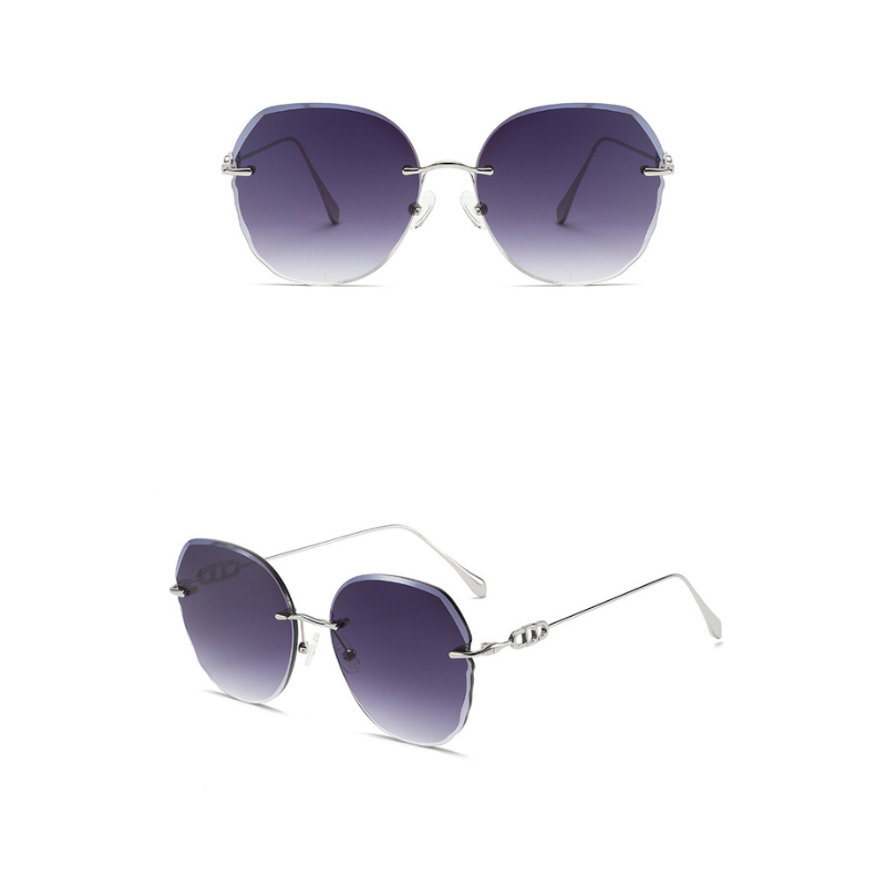 Retro Rimless Sunglasses