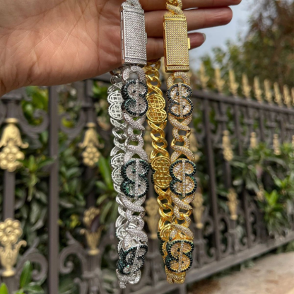 Moissanite Hip Hop Dollar Unlimited Cuban Chain