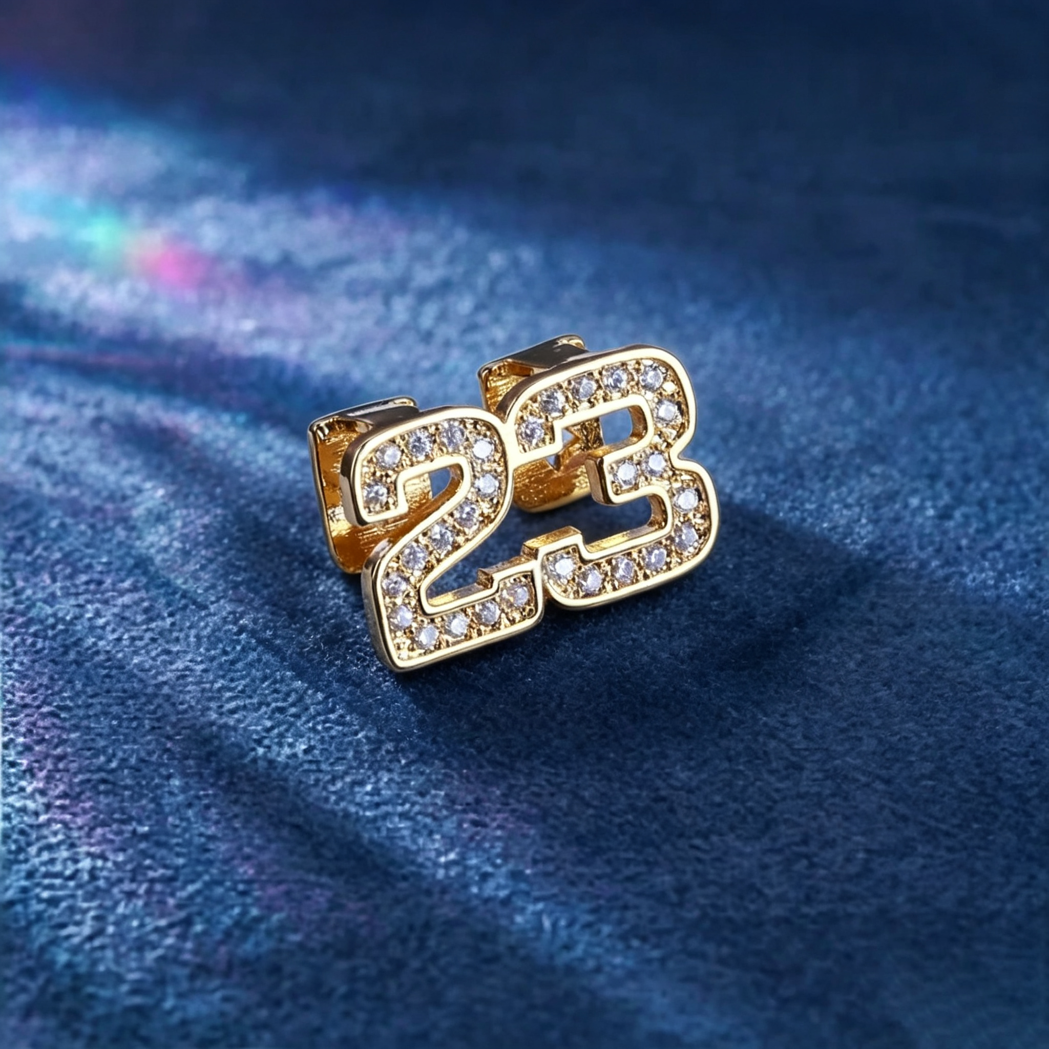 Moissanite Team No. 23 Number Grillz