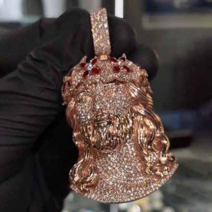 Moissanite Iced Out Jesus Pendant