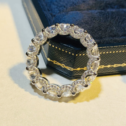 5mm Bling Frost Ice Out Diamond Ring