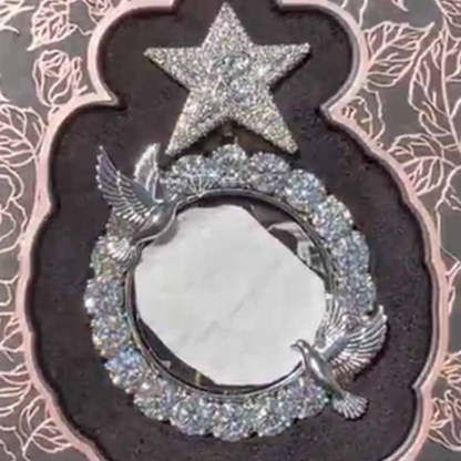 Peace Dove Stars World  Moissanite Customized Pendant