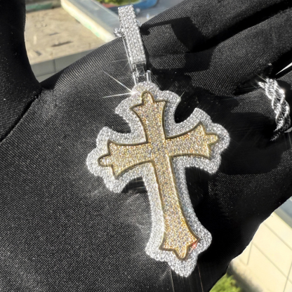 New Moissanite Cross Pendant