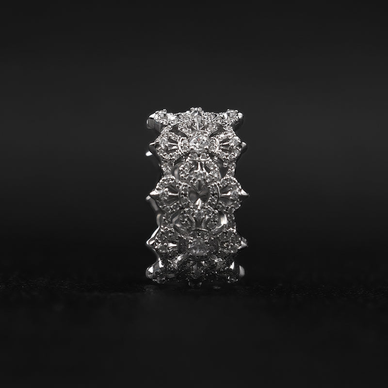 Moissanite Letter Ring