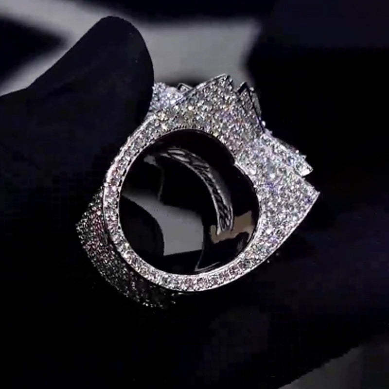 Moissanite Pentagram Star Ring